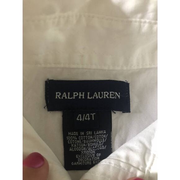 Ralph Lauren White Ruffle Blouse - Picture 7 of 8